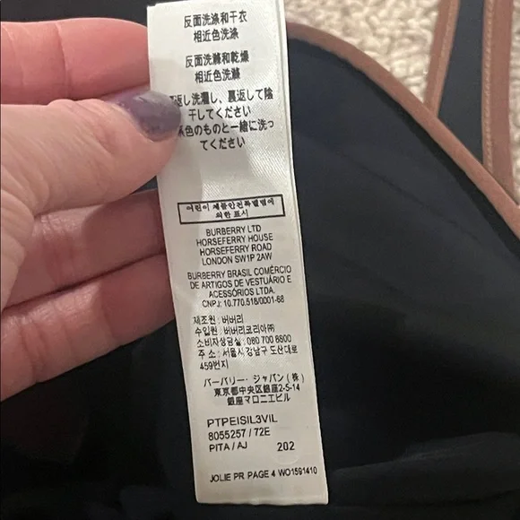 BURBERRY Cleddau Check one piece in Dark Birch/brown NWT - Picture 13 of 16